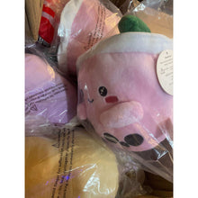 Carregar imagem no visualizador da galeria, ABC Boba Tea Plush Pink Berry Cute Stuffed Animal Toy 10&quot;
