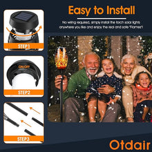 Load image into Gallery viewer, 12 Pack Mini Solar Torch Light with Dancing Flickering Flame Lights Auto On/Off
