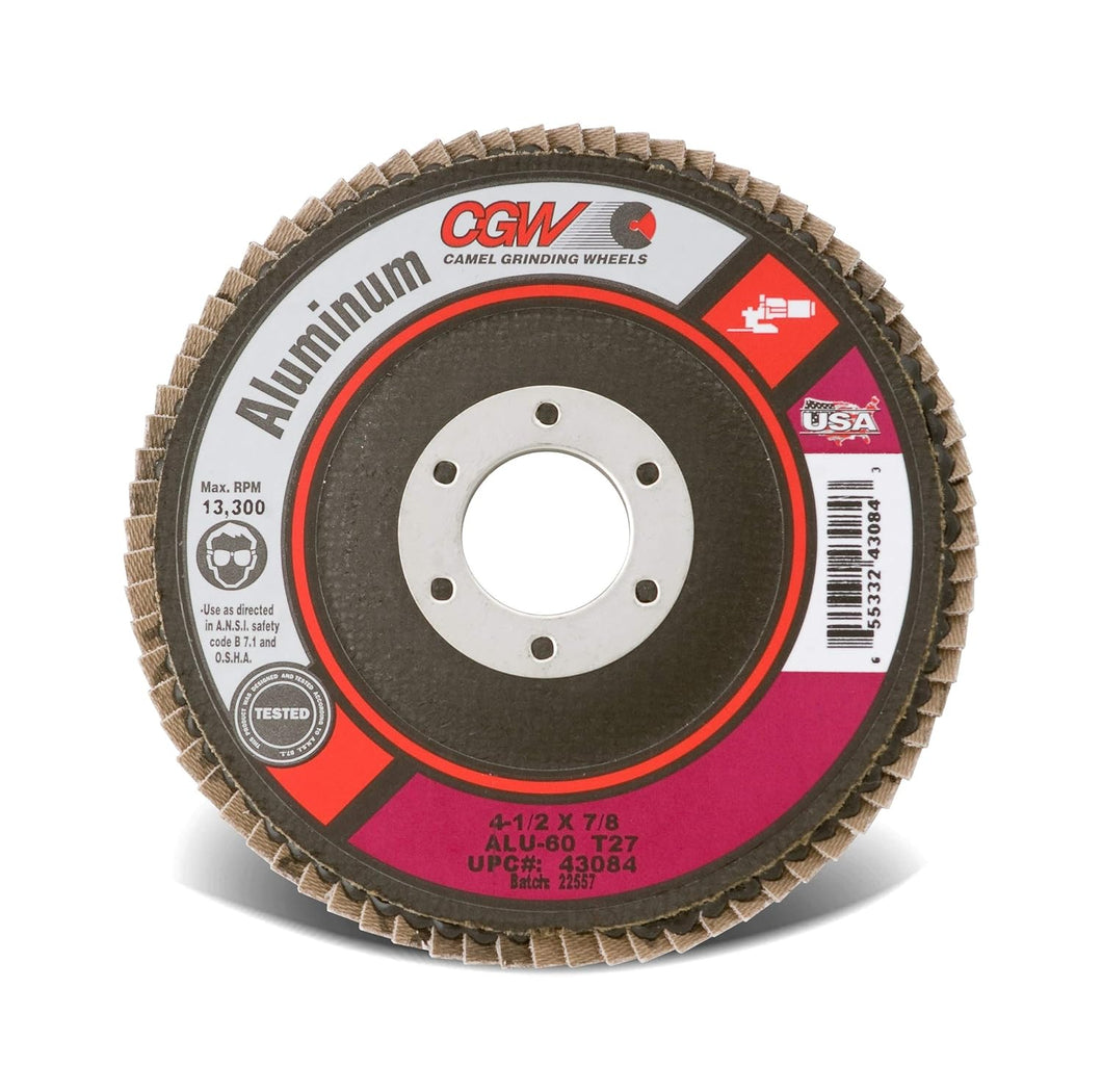 CGW Abrasives 43084 Abrasive Flap Disc 4-1/2