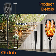 Load image into Gallery viewer, 12 Pack Mini Solar Torch Light with Dancing Flickering Flame Lights Auto On/Off
