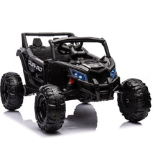 Load image into Gallery viewer, 12V Ride On Car with Remote Control,UTV ride on for kid,3-Point Safety Harness, Music Player (USB Port/Volume Knob/Battery Indicator), LED Lights, High-Low Speed Switch - Off-Road Adventure for Kids
