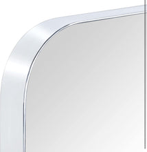 Load image into Gallery viewer, GRACTO 20x30 inch Chrome Stainless Steel Metal Framed Bathroom Mirror Wall Mounted Rounded Rectangular Bathroom Vanity Mirror
