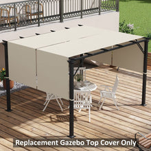 Load image into Gallery viewer, 2 PCS 4 x 18ft Pergola Canopy Replacement, UV Protection Pergola Shade Cover, Easy to Install for 10 x 11.8ft Pergola, Khaki
