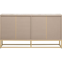 Load image into Gallery viewer, Four-Door Metal Handle Storage Cabinet, Adjustable Shelves, Suitable for Corridor, Entrance, Living Room, Study
