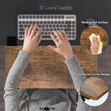 Load image into Gallery viewer, BONTEC Small Ergonomics Desk Extender Tray, 20x9.5 Inch Table Mount Arm Rest Shelf, 90° Foldable Keyboard Tray Platform, Clamp on Computer Arm Rest fo
