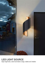 Cargar imagen en el visor de la galería, MIRODEMI® Creative White/Black Outdoor Aluminum Waterproof Wall Lamp For Courtyard
