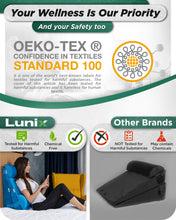 Load image into Gallery viewer, LX11 5pcs Orthopedic Bed Wedge Pillow System, with Hot Cold Pack Blue
