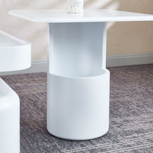 Load image into Gallery viewer, 2 Pieces White MDF Square Coffee Table Set for Living Room, Bedroom

