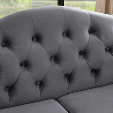 Carregar imagem no visualizador da galeria, 3-seater + 3-seater Combination sofa.Grey Velvet W834S00064
