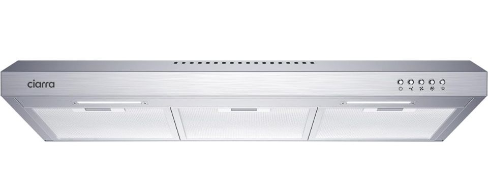 CIARRA Ductless Range Hood 30 inch Under Cabinet Hood Vent for Kitchen Ducted and Ductless Convertible CAS75918A