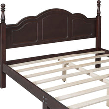 Carregar imagem no visualizador da galeria, 3-Pieces Bedroom Sets,Queen Size Wood Platform Bed and Two Nightstands-Dark Walnut
