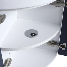 Load image into Gallery viewer, Corner Bathroom Vanity Sink Combo for Small Space Wall Mounted Cabinet Set, Ceramic Sink (BB)
