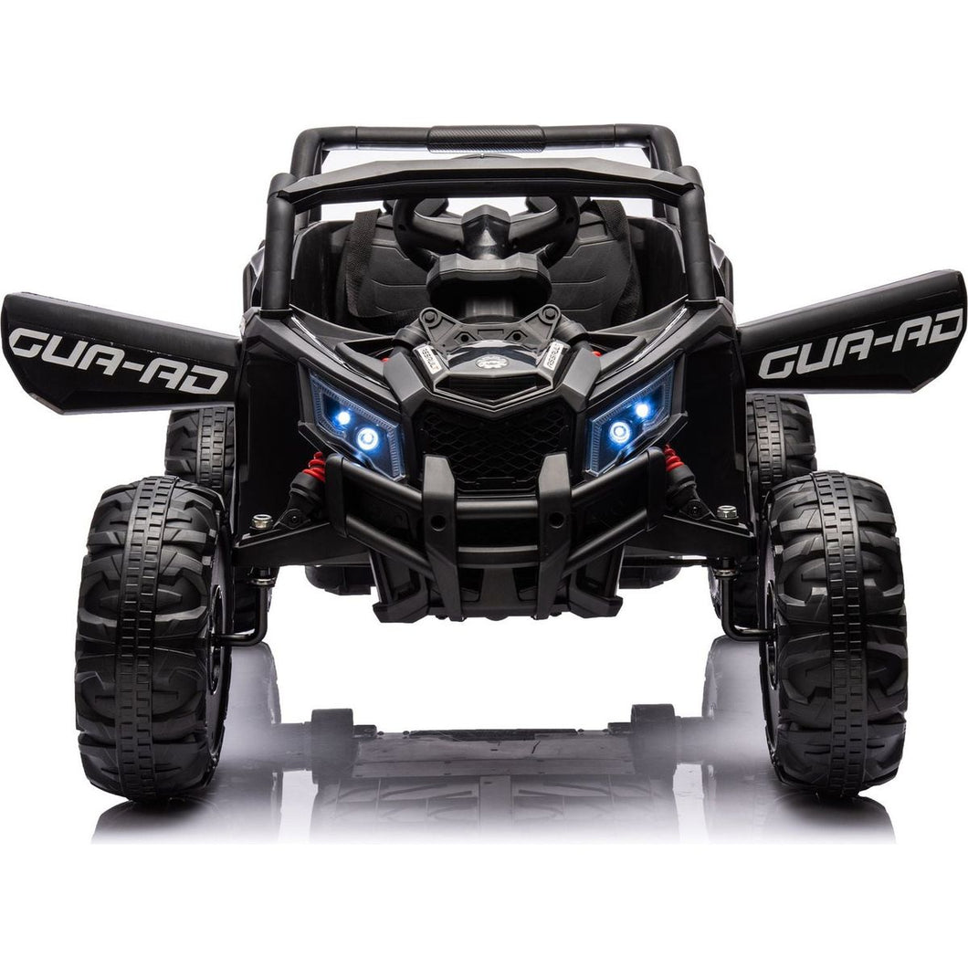 12V Ride On Car with Remote Control,UTV ride on for kid,3-Point Safety Harness, Music Player (USB Port/Volume Knob/Battery Indicator), LED Lights, High-Low Speed Switch - Off-Road Adventure for Kids