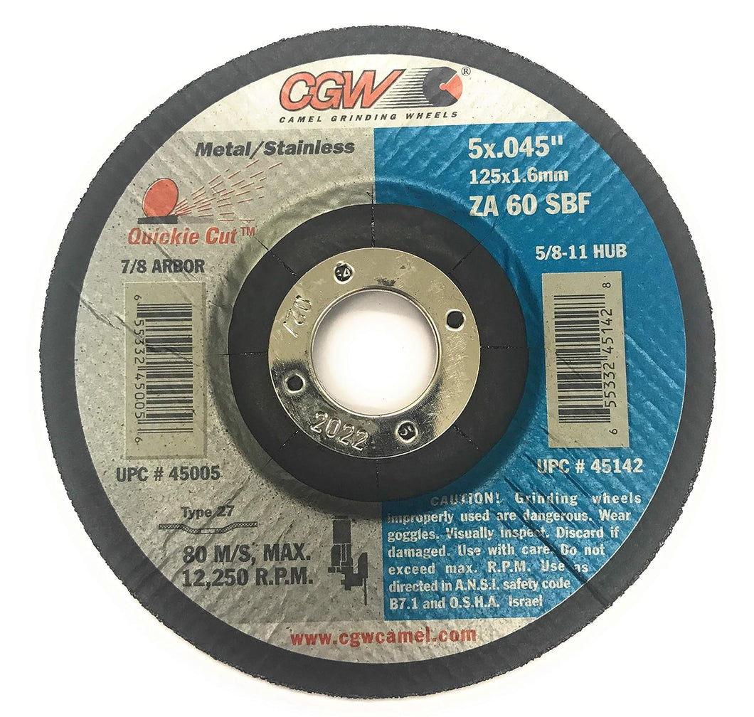 CGW Abrasives 45005 Cut-Off Wheel 5