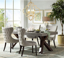 Load image into Gallery viewer, Wellmet Orb Chandelier Lighting Gold 4-Light, Candle Style Geometric Dining Room Light Fixtures Hanging Foyer, Entryway, Hallway, Dining Room and Living Room, 22.4 inches Di

