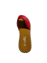 Load image into Gallery viewer, Mata Shoes Fable Flat Slide on Red Size 8
