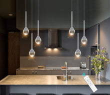 Load image into Gallery viewer, HAIXIANG Mini Chandeliers 3-Lights Modern Chrome Light Pendant Lights
