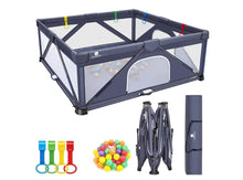 Carregar imagem no visualizador da galeria, Foldable Baby Gate Playpen, 71&quot;x71&quot;(35 sq. ft Space), Extra Large Playards for Toddler, Kids Activity Center for Home Travel

