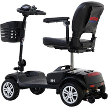 Load image into Gallery viewer, Four wheels Compact Travel Mobility Scooter with 300W Motor for Adult-300lbs, Gloss Black
