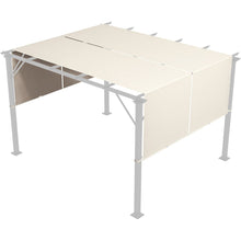 Load image into Gallery viewer, 2 PCS 4 x 18ft Pergola Canopy Replacement, UV Protection Pergola Shade Cover, Easy to Install for 10 x 11.8ft Pergola, Khaki
