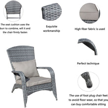 Load image into Gallery viewer, Patio Chair with Cushions(Grey Cushion)
