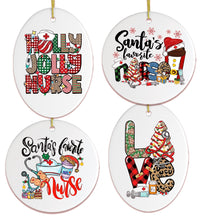 Load image into Gallery viewer, Santa&#39;s Favorite Nurse Christmas Ornament Bundle Set of Four
