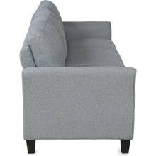 Cargar imagen en el visor de la galería, 3-Seat Sofa Living Room Linen Fabric Sofa (Gray)
