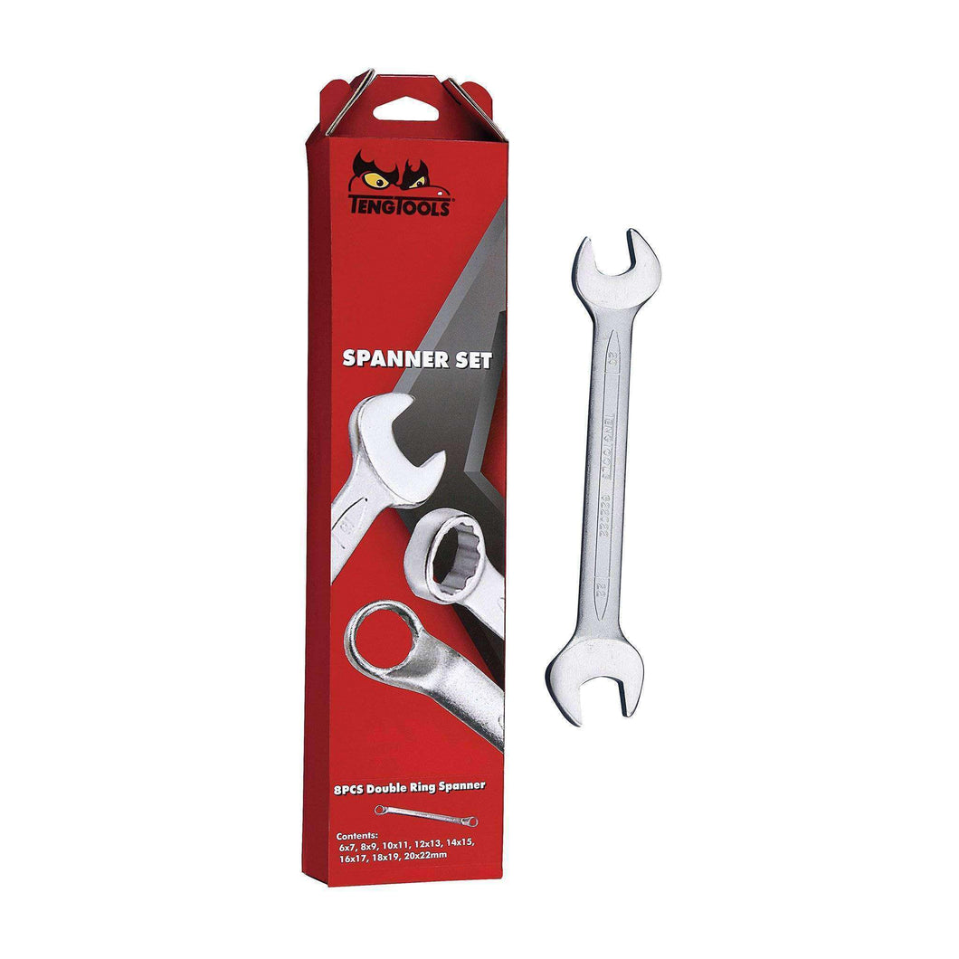 Teng Tools 11 Piece Double Open Ended Wrench Set 6 To 32mm - 6211