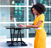Load image into Gallery viewer, Stand Steady X-Elite Pro Standing Desk Converter | Instantly Convert Any Desk into a Stand Up Desk | Easy Lift Height Adjustable Standing Desk | No As
