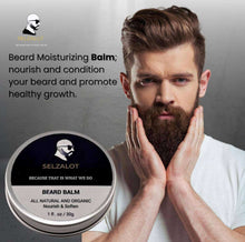 Load image into Gallery viewer, SELZALOT Beard Growth Kit Facial Hairs Men&#39;s Grooming Set 7 Pieces Beard Products with Oil, Serum, Balm, Shampoo, Comb, Brush and Hand Beard Care Kit for Men Men Self Care
