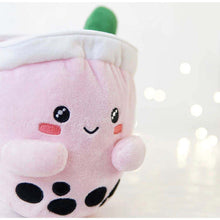 Carregar imagem no visualizador da galeria, ABC Boba Tea Plush Pink Berry Cute Stuffed Animal Toy 10&quot;
