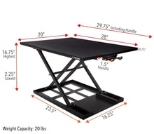 Load image into Gallery viewer, Stand Steady X-Elite Pro Standing Desk Converter | Instantly Convert Any Desk into a Stand Up Desk | Easy Lift Height Adjustable Standing Desk | No As
