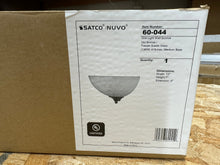 Load image into Gallery viewer, SATCO 1-Light Old Bronze Sconce with Tuscan Suede Glass Shade
