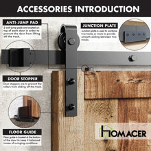 Load image into Gallery viewer, Non-Bypass Sliding Barn Door Hardware Kit - Classic Design Roller
