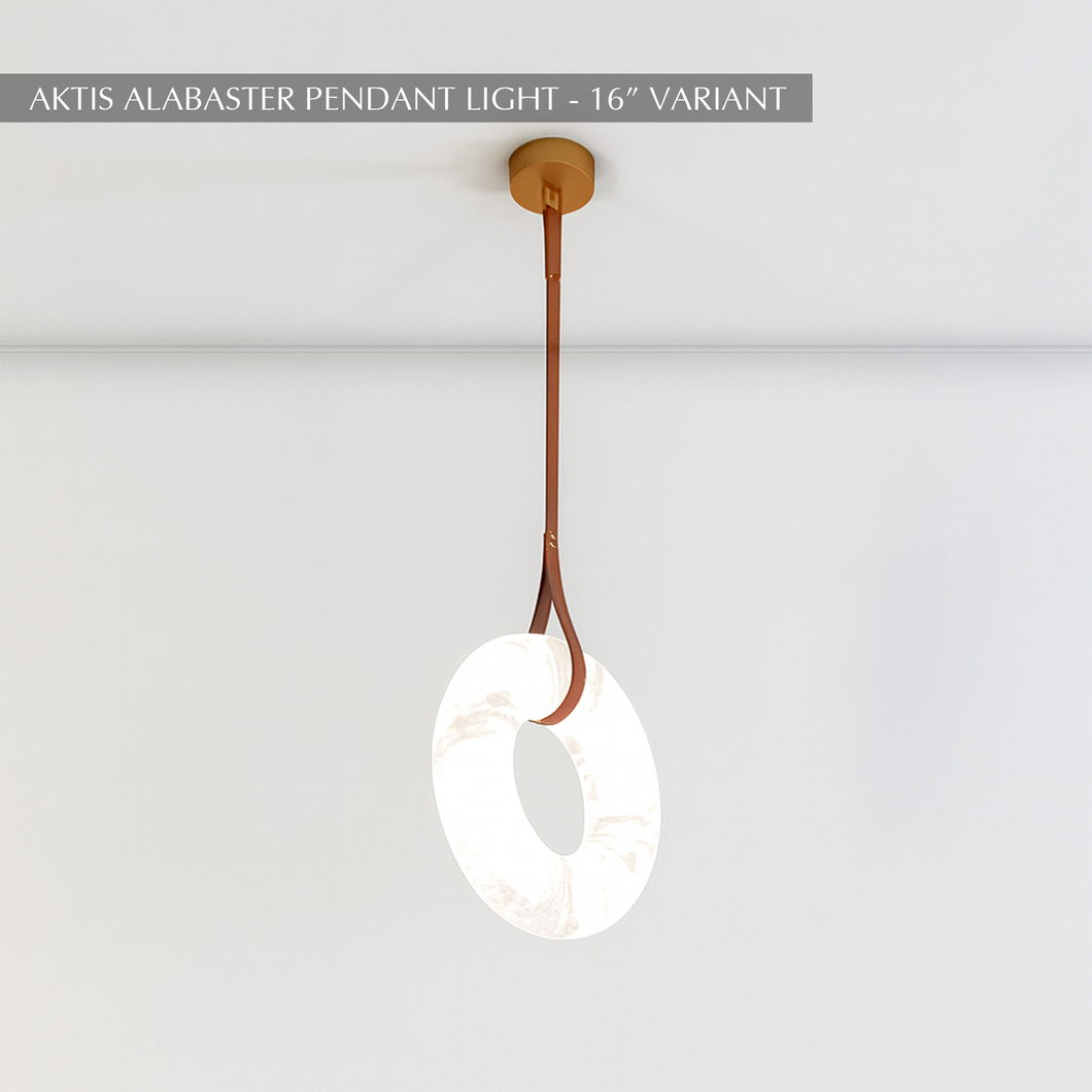 Aktis Alabaster Pendant Light