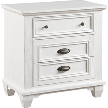 Cargar imagen en el visor de la galería, White Finish Two Drawers Nightstand 1pc Traditional Framing Wooden Bedroom Furniture
