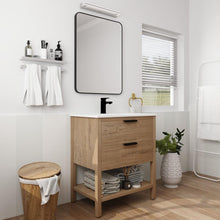 Carregar imagem no visualizador da galeria, 30 Inch Bathroom Vanity Plywood With 2 Drawers
