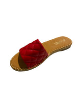 Load image into Gallery viewer, Mata Shoes Fable Flat Slide on Red Size 8
