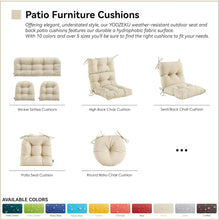 Load image into Gallery viewer, YOOZEKU Outdoor/Indoor High Back Chair Cushion,Waterproof All-Weather
