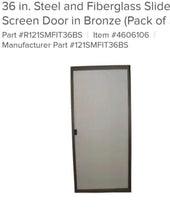 Load image into Gallery viewer, Ritescreen Adjustable Patio Screen Door&#39; Bronze&#39; 36X78 DELIVERY LAS VEGAS ONLY
