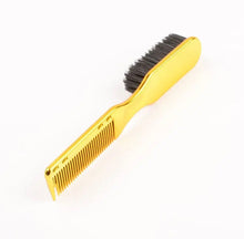 Load image into Gallery viewer, Double-Sided Beard Brush &amp; Beard Comb Barber Brush for Grooming Beard Non-Slip &amp; Sturdy Bristle Brush for Clean Cuts Professional Barber Comb for Beard &amp; Hair Edge Control Brush Barber Accessories
