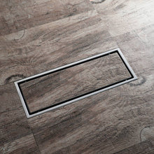 Load image into Gallery viewer, Brushed nickel stainless floor drain 11.8inch x 4.3 inch
