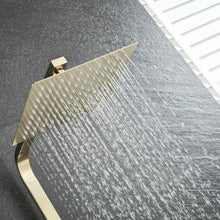 Load image into Gallery viewer, Luxury Brushed Gold 3-Function Exposed Shower Set with Handheld Shower and Tub Spout
