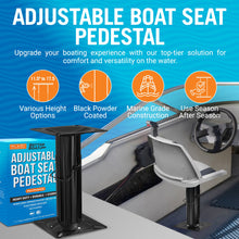 Load image into Gallery viewer, Adjustable Boat Seat Pedestal Mount
