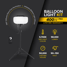 Carregar imagem no visualizador da galeria, G3 400 Watt Balloon Light Kit
