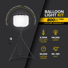 Carregar imagem no visualizador da galeria, G3 800 Watt Balloon Light Kit
