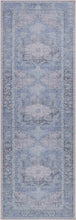 Load image into Gallery viewer, Ice Blue Flat Pile Washable Rug - Clearance
