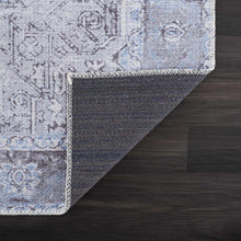 Load image into Gallery viewer, Ice Blue Flat Pile Washable Rug - Clearance
