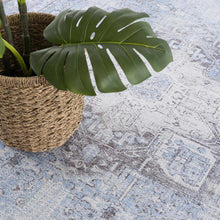 Load image into Gallery viewer, Ice Blue Flat Pile Washable Rug - Clearance
