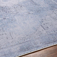 Load image into Gallery viewer, Ice Blue Flat Pile Washable Rug - Clearance

